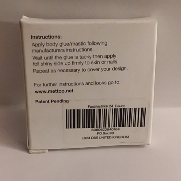 MeTTOO Body Foil - Fuschia Pink 24 count - Picture 2 of 2